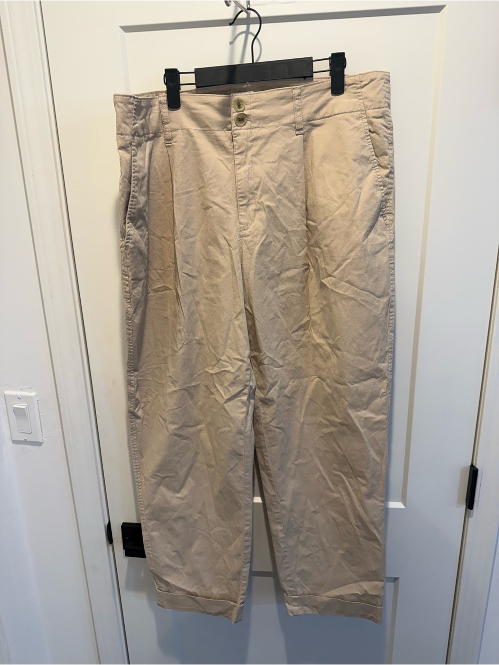a new day Tan Straight-Leg Pants (wrinkles are free ;)